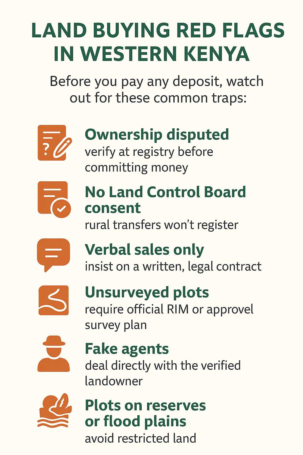 Land Buying Red Flags Western Kenya